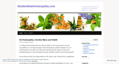 Desktop Screenshot of goldengatehomeopathy.wordpress.com