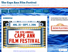 Tablet Screenshot of capeannfilmfestival.wordpress.com