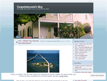 Tablet Screenshot of escapetokeywest.wordpress.com