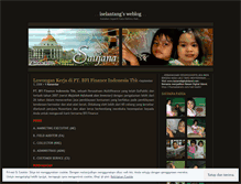 Tablet Screenshot of iselantang.wordpress.com