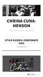 Mobile Screenshot of chrinacuna.wordpress.com