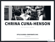 Tablet Screenshot of chrinacuna.wordpress.com