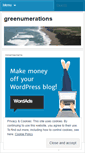 Mobile Screenshot of greenumerations.wordpress.com