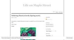 Desktop Screenshot of lifeonmaplestreet.wordpress.com