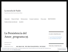Tablet Screenshot of laescueladenadie.wordpress.com