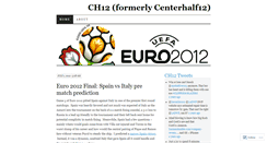 Desktop Screenshot of centerhalf12.wordpress.com