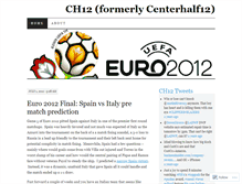 Tablet Screenshot of centerhalf12.wordpress.com