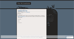 Desktop Screenshot of frinstitute.wordpress.com