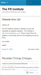Mobile Screenshot of frinstitute.wordpress.com