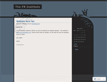 Tablet Screenshot of frinstitute.wordpress.com