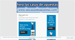 Desktop Screenshot of lascasasdeapuestas.wordpress.com