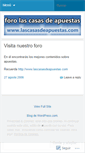 Mobile Screenshot of lascasasdeapuestas.wordpress.com