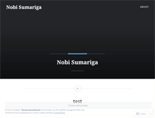 Tablet Screenshot of nobnobsumariga.wordpress.com
