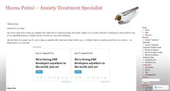 Desktop Screenshot of anxietytreatmentspecialist.wordpress.com