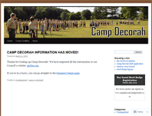 Tablet Screenshot of campdecorah.wordpress.com