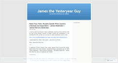 Desktop Screenshot of jamestheyesteryearguy.wordpress.com