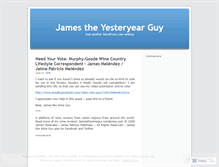 Tablet Screenshot of jamestheyesteryearguy.wordpress.com