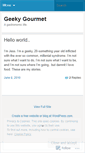 Mobile Screenshot of geekygourmet.wordpress.com
