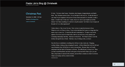 Desktop Screenshot of christwalk.wordpress.com
