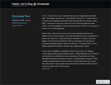 Tablet Screenshot of christwalk.wordpress.com