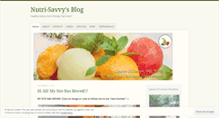 Desktop Screenshot of nutrisavvysblog.wordpress.com