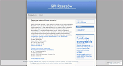 Desktop Screenshot of gpirzeszow.wordpress.com