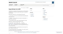 Desktop Screenshot of markpalla.wordpress.com