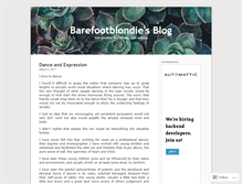 Tablet Screenshot of barefootblondie.wordpress.com