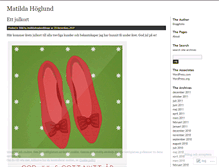 Tablet Screenshot of matildahoglundblogg.wordpress.com