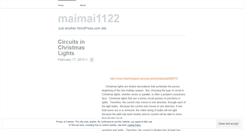 Desktop Screenshot of maimai1122.wordpress.com