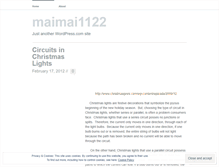 Tablet Screenshot of maimai1122.wordpress.com