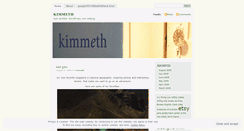 Desktop Screenshot of kimmeth.wordpress.com