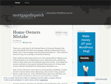 Tablet Screenshot of mortgagedispatch.wordpress.com