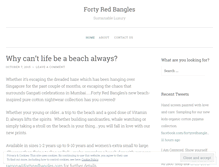 Tablet Screenshot of fortyredbangles.wordpress.com