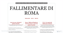 Desktop Screenshot of fallimentareroma.wordpress.com