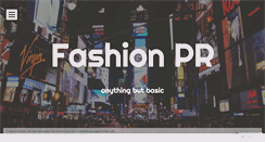 Desktop Screenshot of fashionprblog.wordpress.com