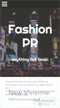 Mobile Screenshot of fashionprblog.wordpress.com