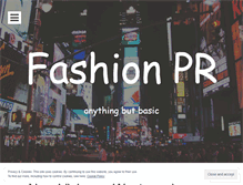 Tablet Screenshot of fashionprblog.wordpress.com
