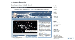 Desktop Screenshot of amessagefromgod.wordpress.com