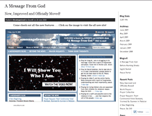 Tablet Screenshot of amessagefromgod.wordpress.com