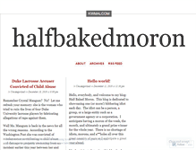 Tablet Screenshot of halfbakedmoron.wordpress.com