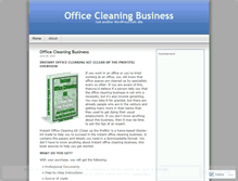 Tablet Screenshot of officecleaningbusiness.wordpress.com