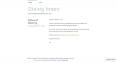 Desktop Screenshot of dialogimani.wordpress.com