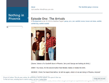 Tablet Screenshot of nothinginphoenix.wordpress.com