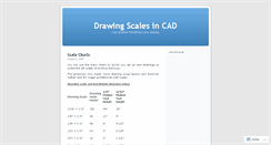 Desktop Screenshot of caddrawingscale.wordpress.com