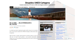 Desktop Screenshot of despidosunedcartagena.wordpress.com