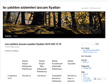 Tablet Screenshot of isiyalitimsistemleri.wordpress.com