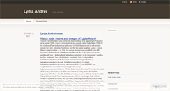 Desktop Screenshot of lydiaandrei.wordpress.com