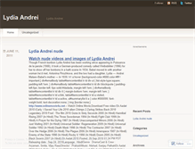 Tablet Screenshot of lydiaandrei.wordpress.com