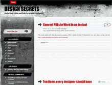 Tablet Screenshot of designsecrets.wordpress.com